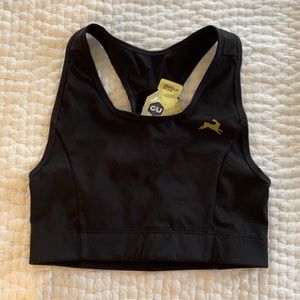 Tracksmith Allston Pocket Bra, Small, Black